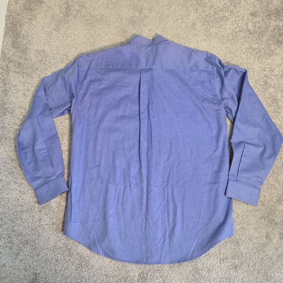 Blue Check Button Down Shirt Cutter & Buck Long Sleeve Women MEDIUM 100% Cotton - Picture 4 of 14